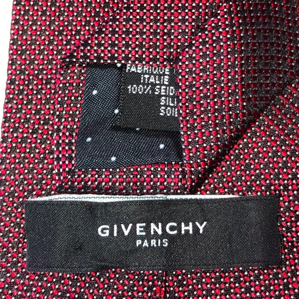 Givenchy dots red black 100% silk